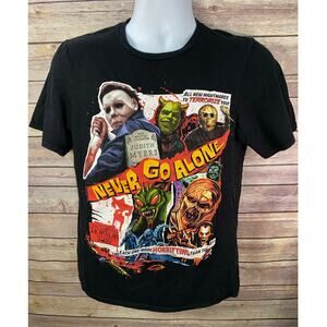 Universal Studios Halloween Horror Nights Shirt Never Go Alone 2022 Small